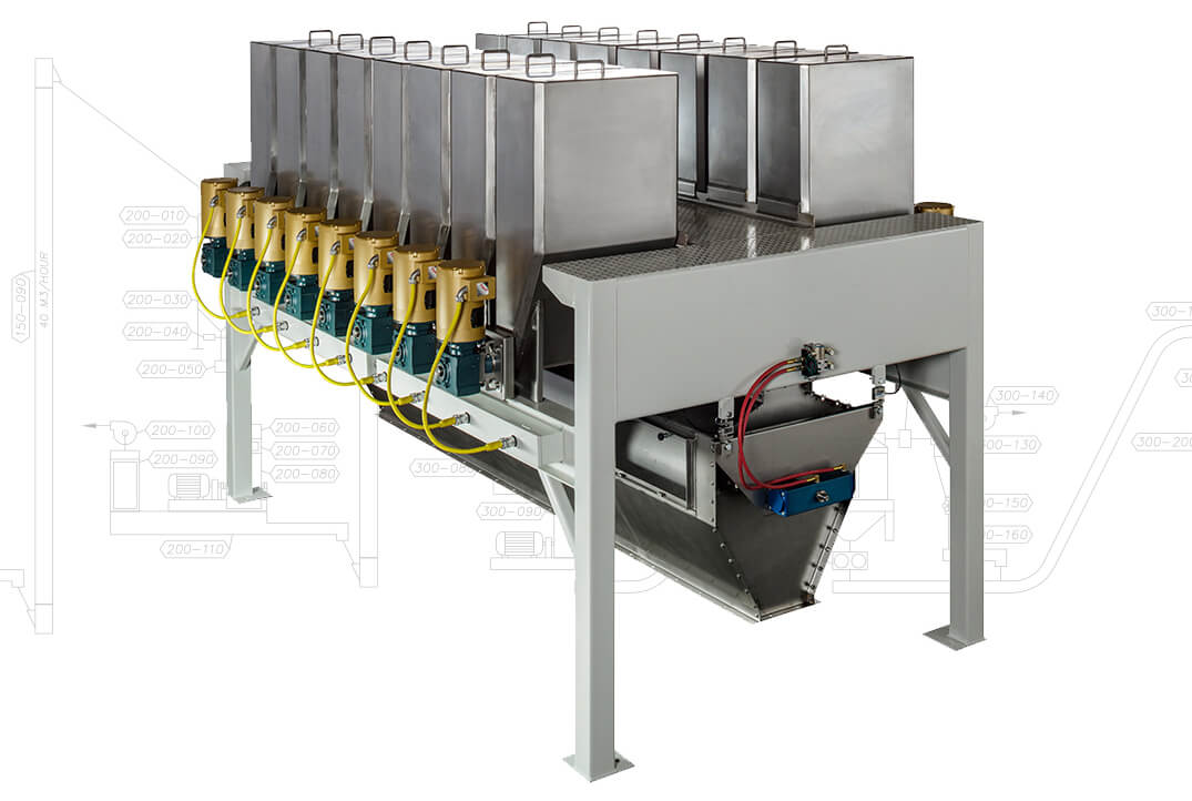 Affordable bulk material batching and weighing systems